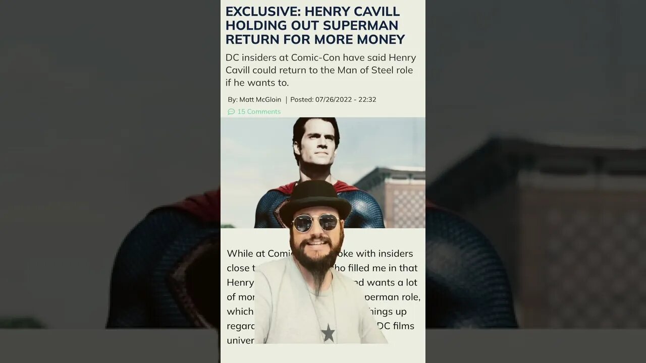 Superman Henry Cavil Update from SDCC *Rumors*