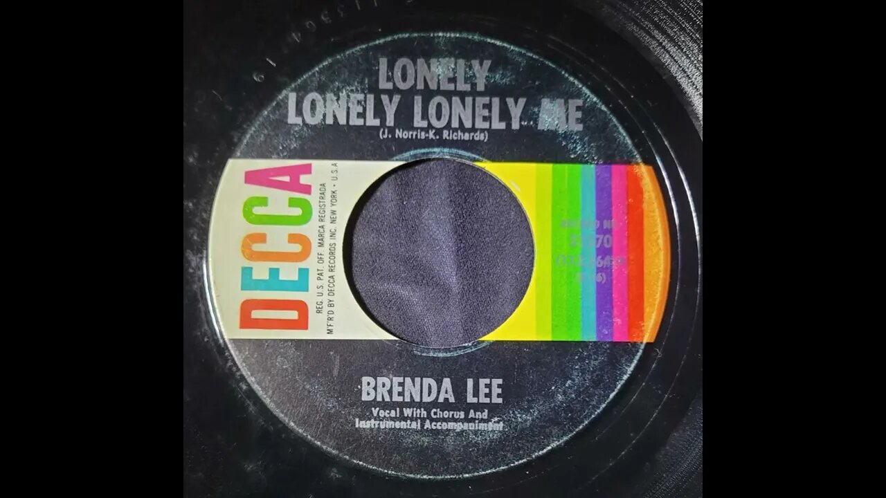 Brenda Lee - Lonely Lonely Lonely Me