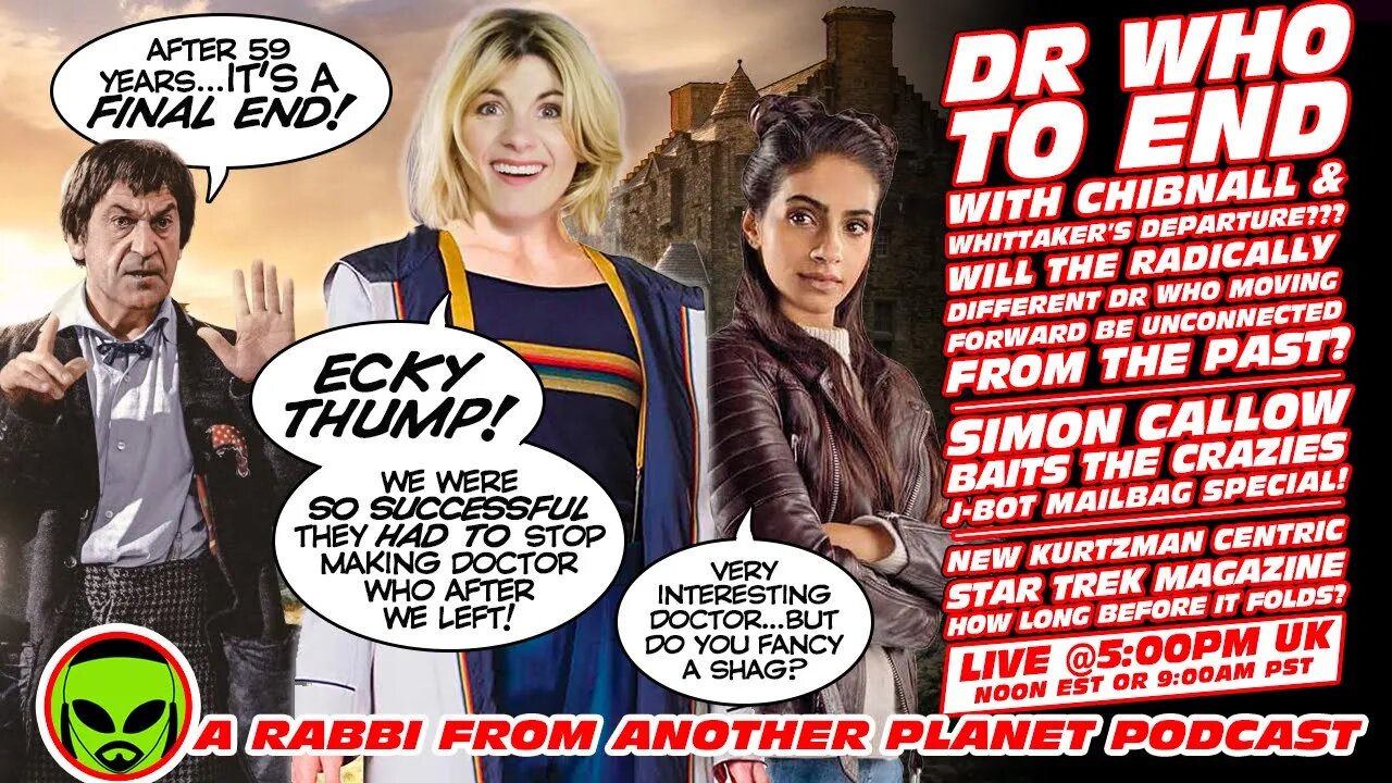 LIVE@5 - The Death of Doctor Who - Disney HATES Woman - The Twitterati HATE Simon Callow!