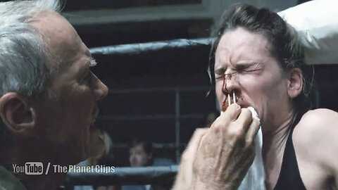 Hilary Swank nose is broken in her first boxing match | Million Dollar Baby Movie Scene