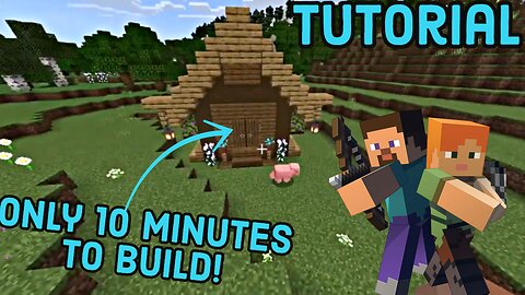 Minecraft: 10 minute house build!