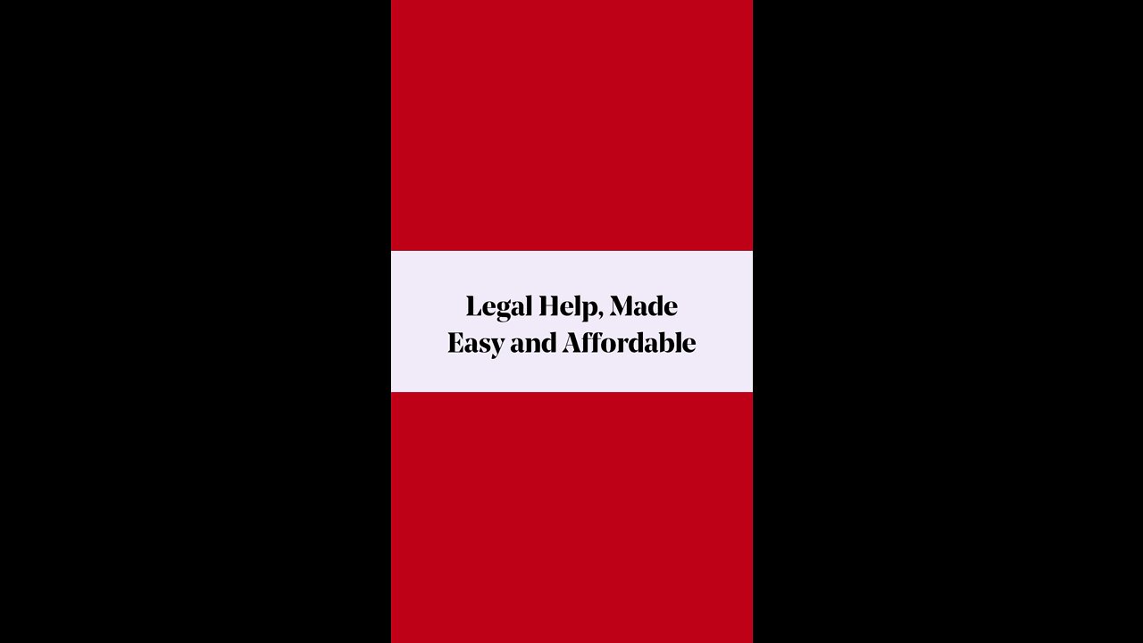 Affordable Legal Service for All Your Legal Needs!!