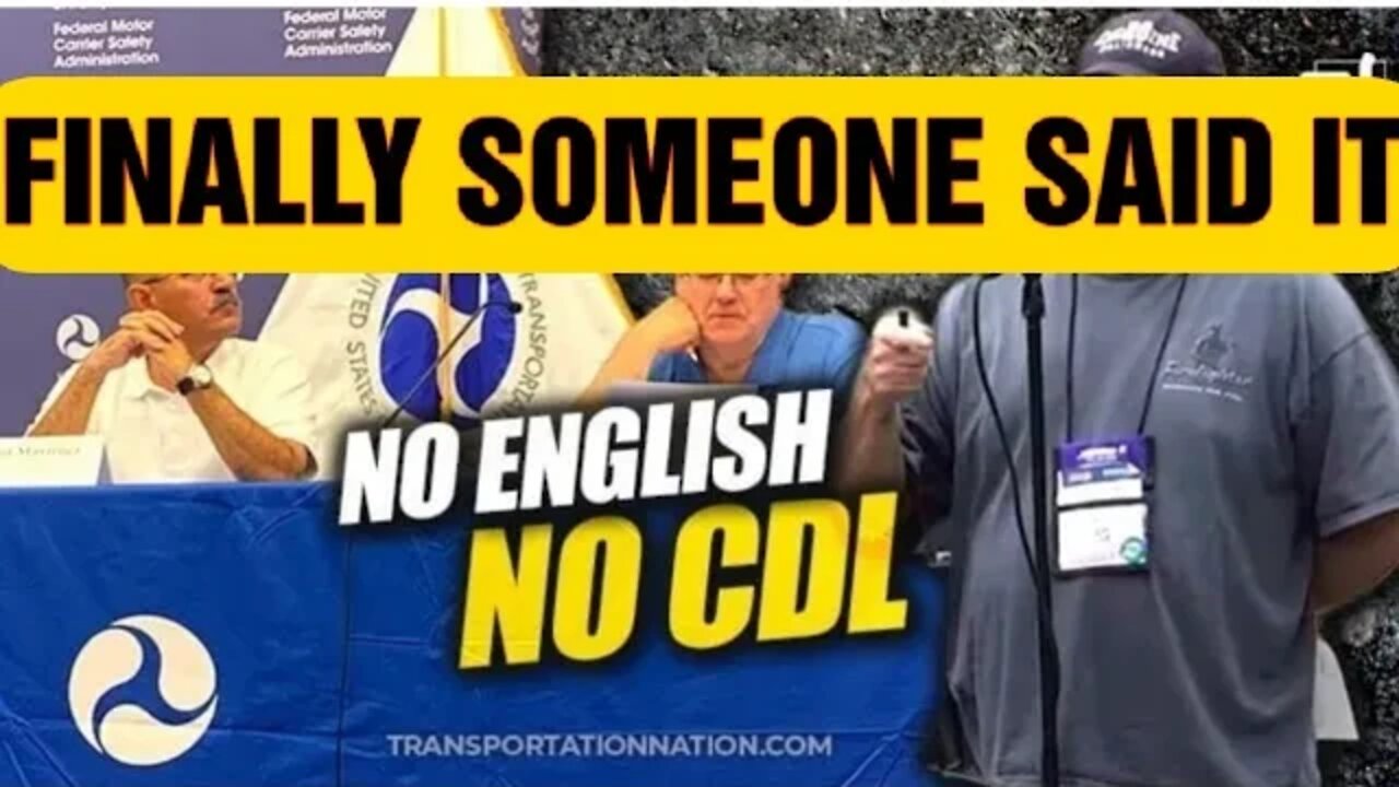Want to be a trucker? Speak English