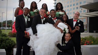 Blasian Babies MaMa And DaDa Wedding Rings, Decorations, Groomsmen, And Bridesmaids!