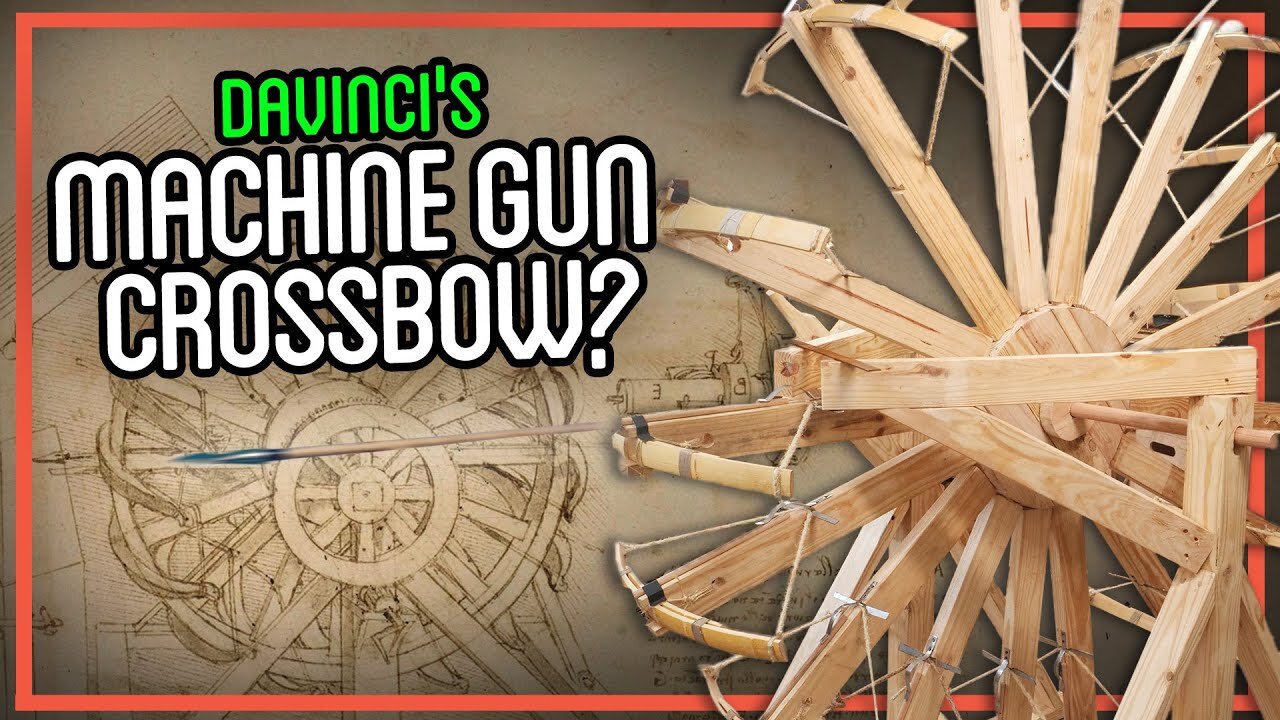 I Built DaVinci's Machine Gun Crossbow!