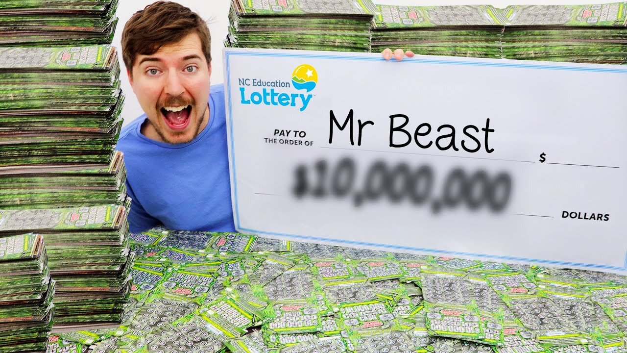 I Spent $100,000 On Lottery Tickets And Won! | MrBeast