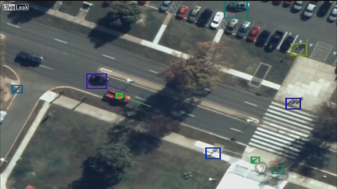 ARGUS-IS - Autonomous Real-Time Ground Ubiquitous Surveillance Imaging System - Live Video Tracking