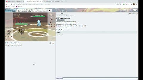 Pokémon Showdown - Shedinja Used Intimate! Opponent Left!