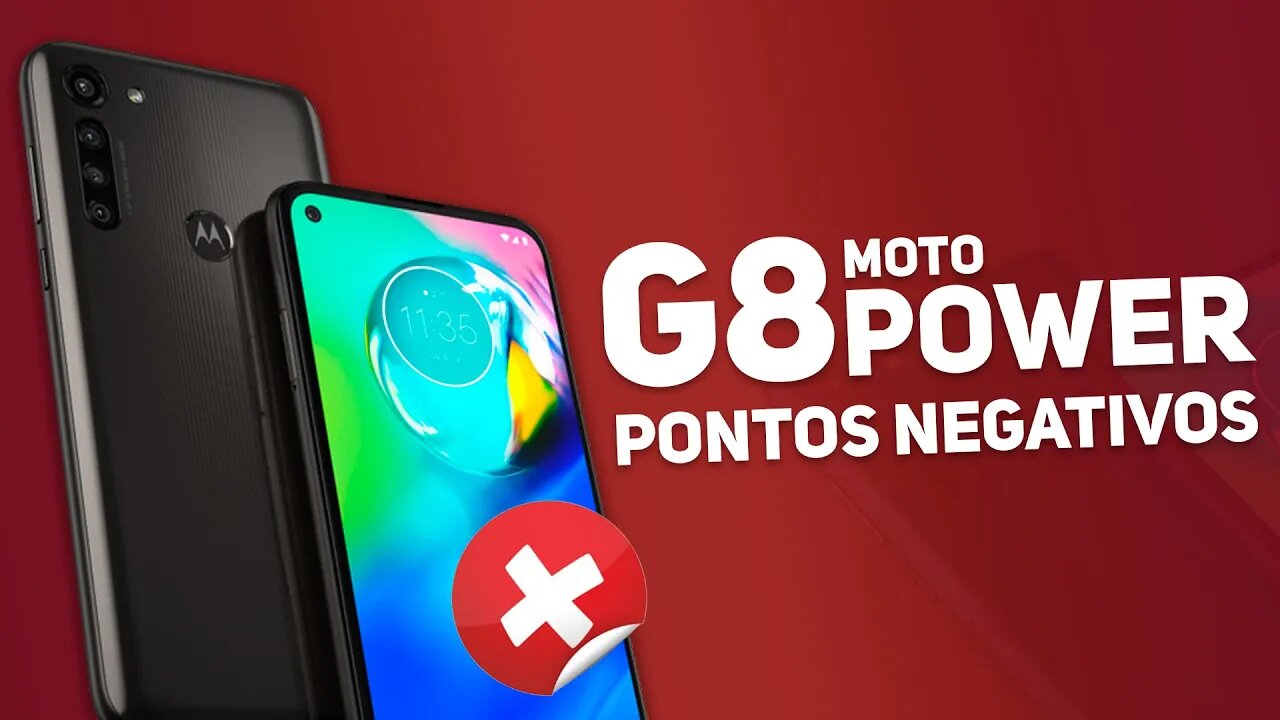 MOTO G8 POWER - 5 PONTOS NEGATIVOS