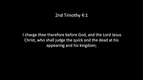 2nd Timothy Chapter 4