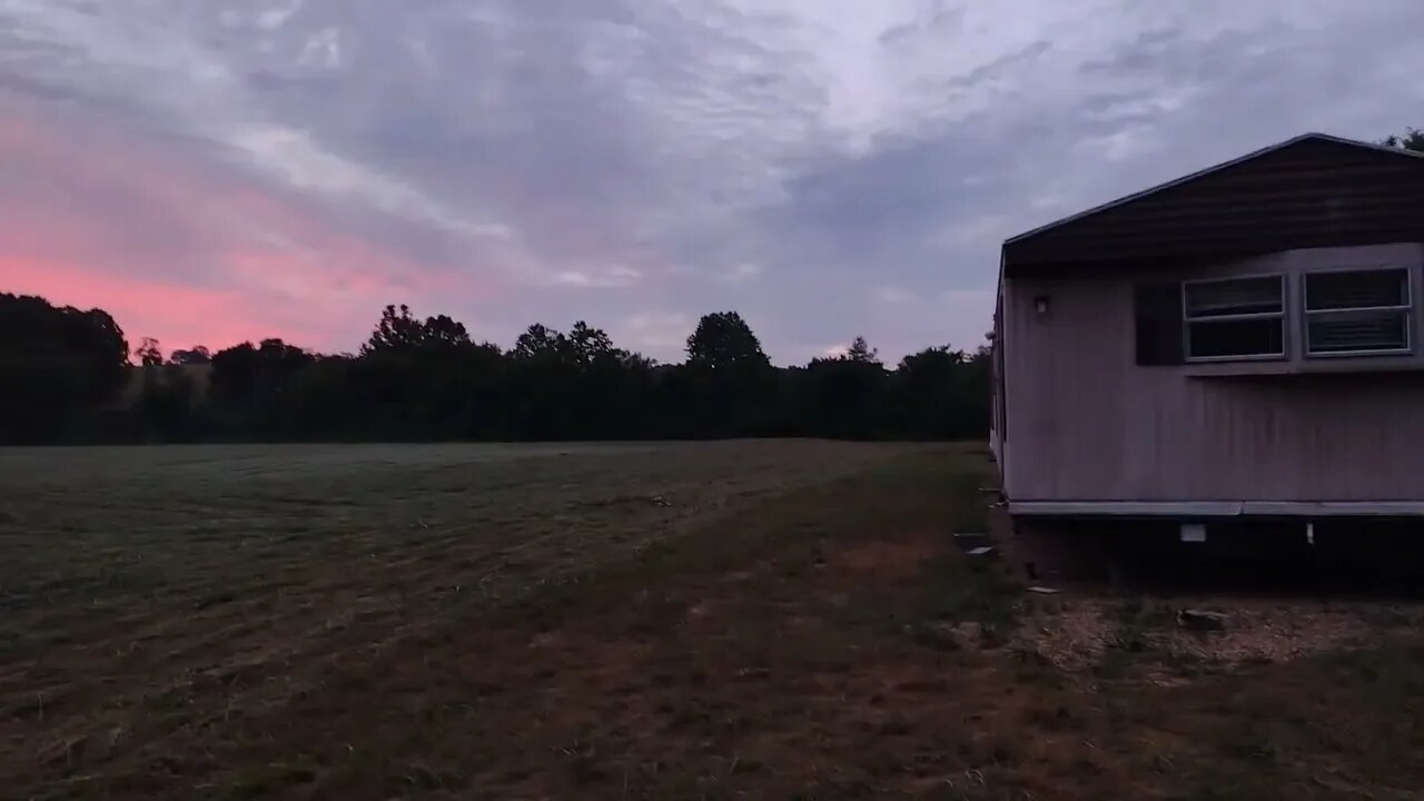 Break from Mobile Home Remodel to enjoy the sunrise!