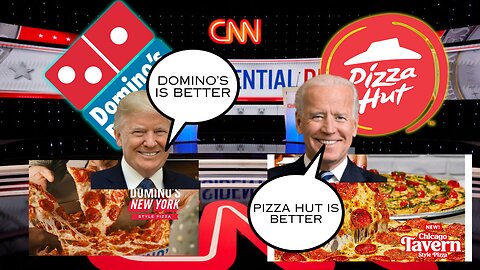 the Domino's and pizza hut war is like trump and Joe Biden