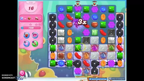 Candy Crush level 1731 Audio Talkthrough, 1 Star 0 Boosters