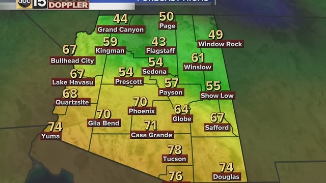 Weather disturbance moving into the Valley, bringing cooler temperatures