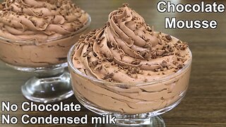 Chocolate Mousse Recipe Easy Chocolate Dessert