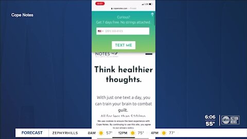 Daily text message app aims to retrain brain to think healthier thoughts