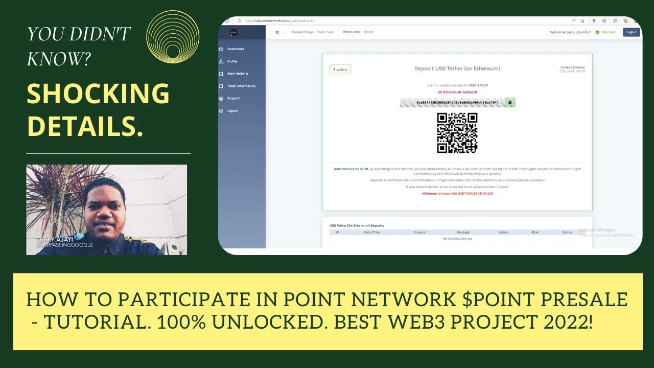 How To Participate In Point Network $POINT Presale - Tutorial. 100% Unlocked. Best Web3 Project 2022