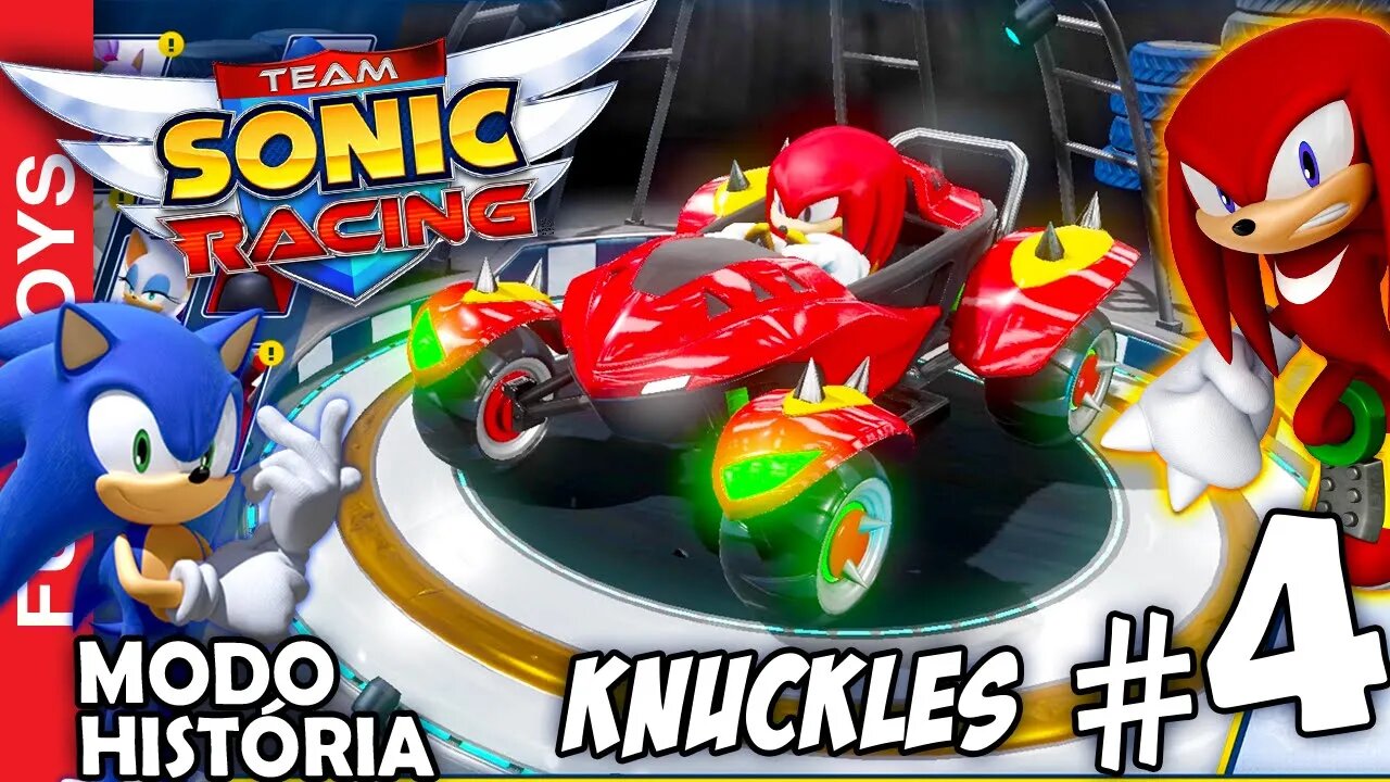 Team Sonic Racing #4 CAMPANHA - Abrindo Pacotinho Surpresa e colocando MODS nos carros! Knuckles!!!