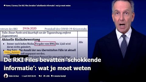 DE RKI FILES BEVATTEN 'SCHOKKENDE INFORMATIE'. WAT JE MOET WETEN.