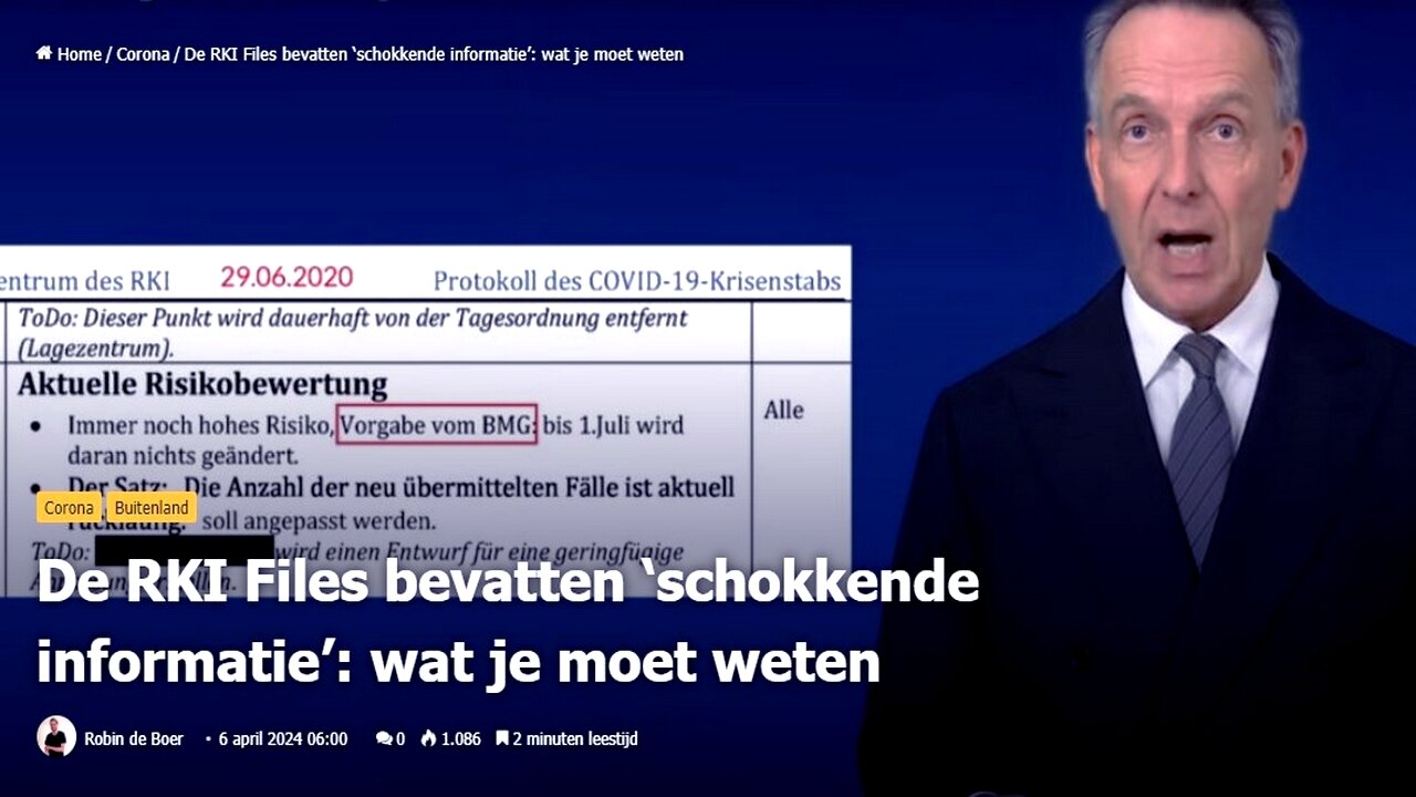 DE RKI FILES BEVATTEN 'SCHOKKENDE INFORMATIE'. WAT JE MOET WETEN.