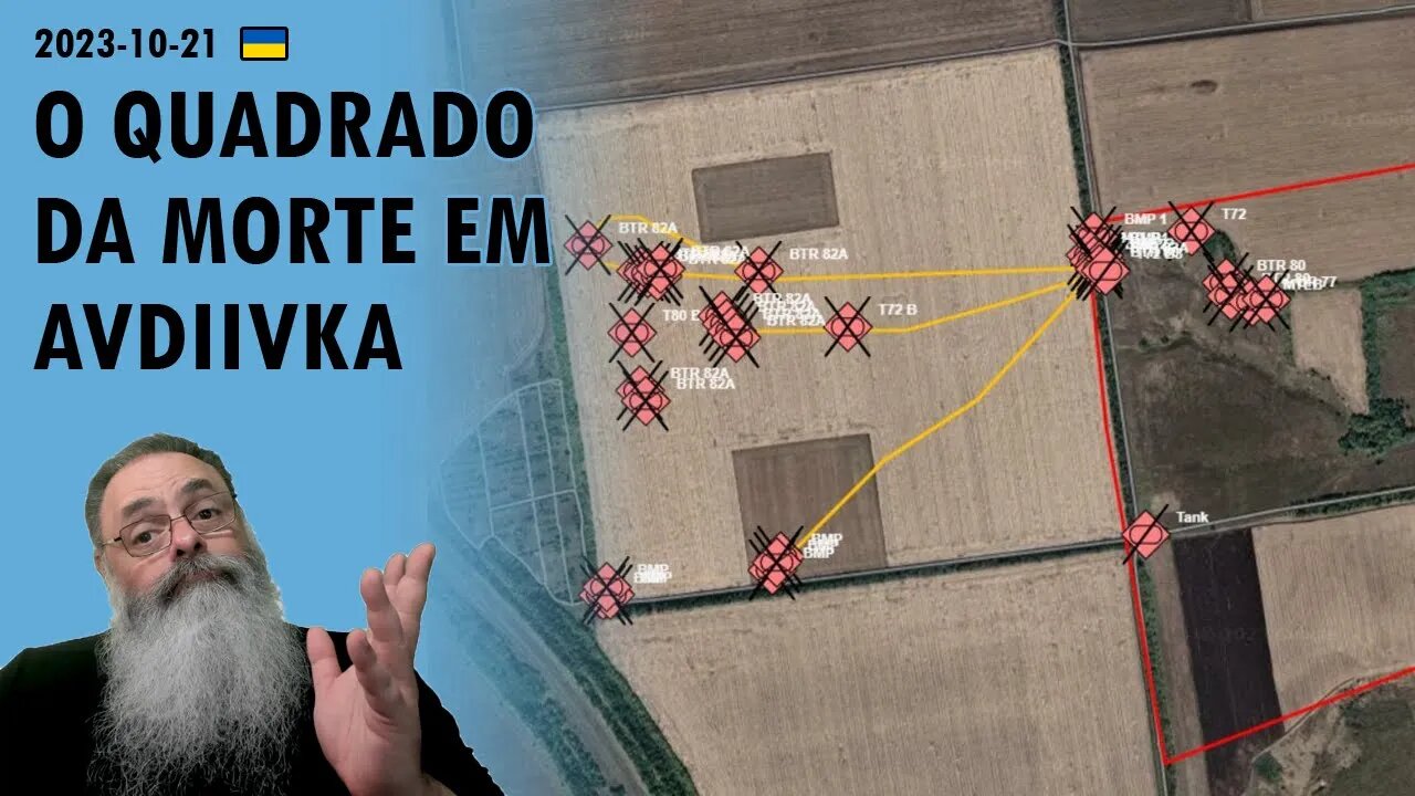 #Ucrânia 2023-10-21: ENORME PARTE das PERDAS RUSSAS em AVDIIVKA acontece em um ÚNICO PEDAÇO de TERRA