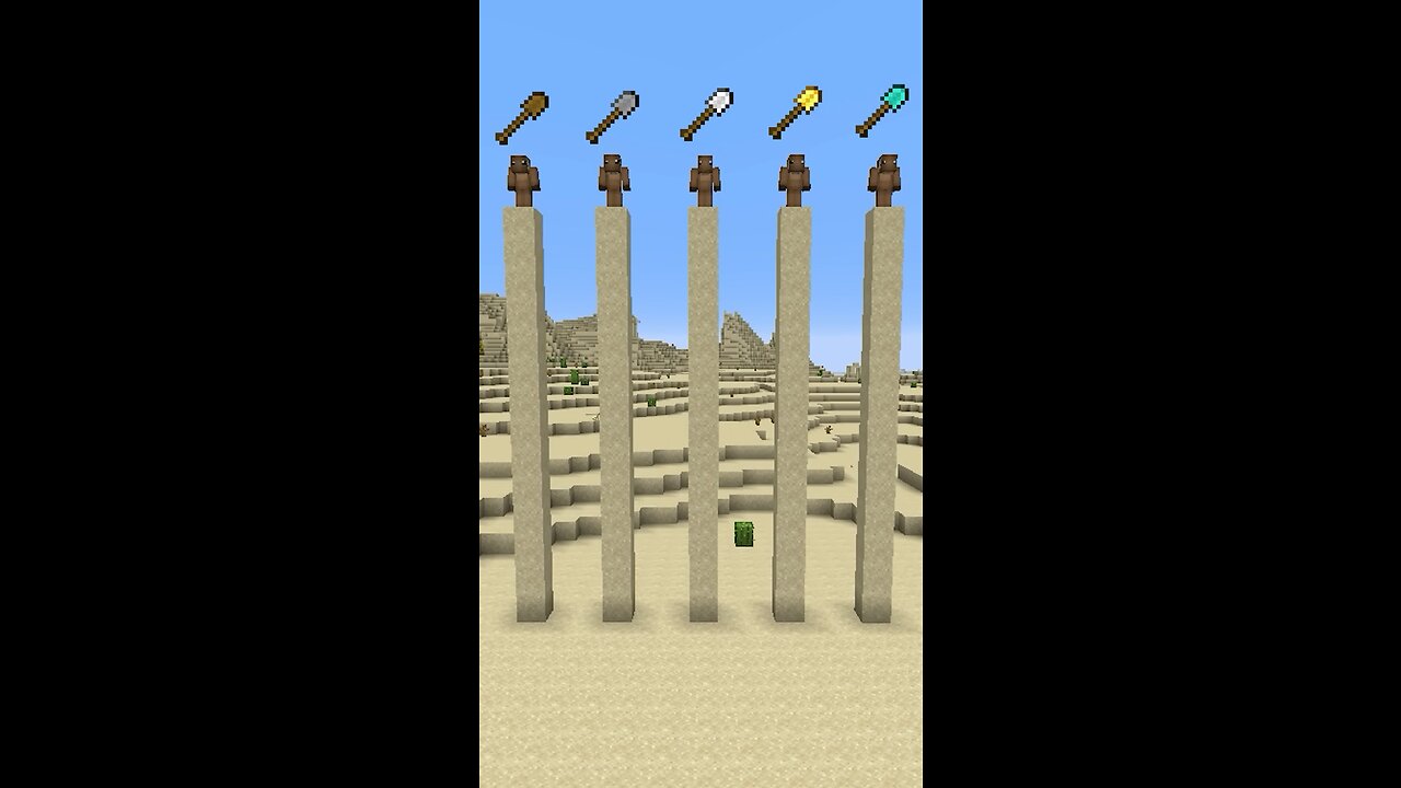Fastest shovel in minecraft