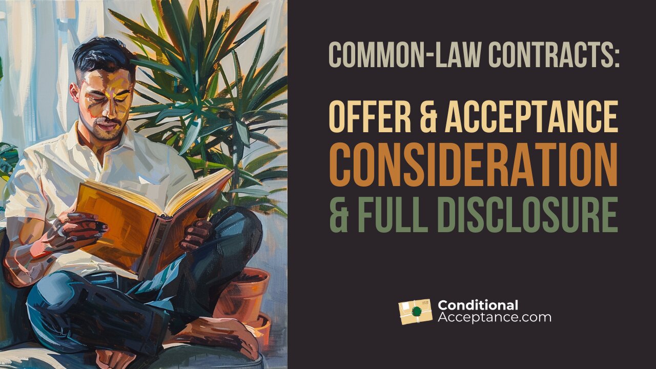 Offer & Acceptance, Consideration - Live Workshop Clip #5 - Conditional Acceptance Contracts