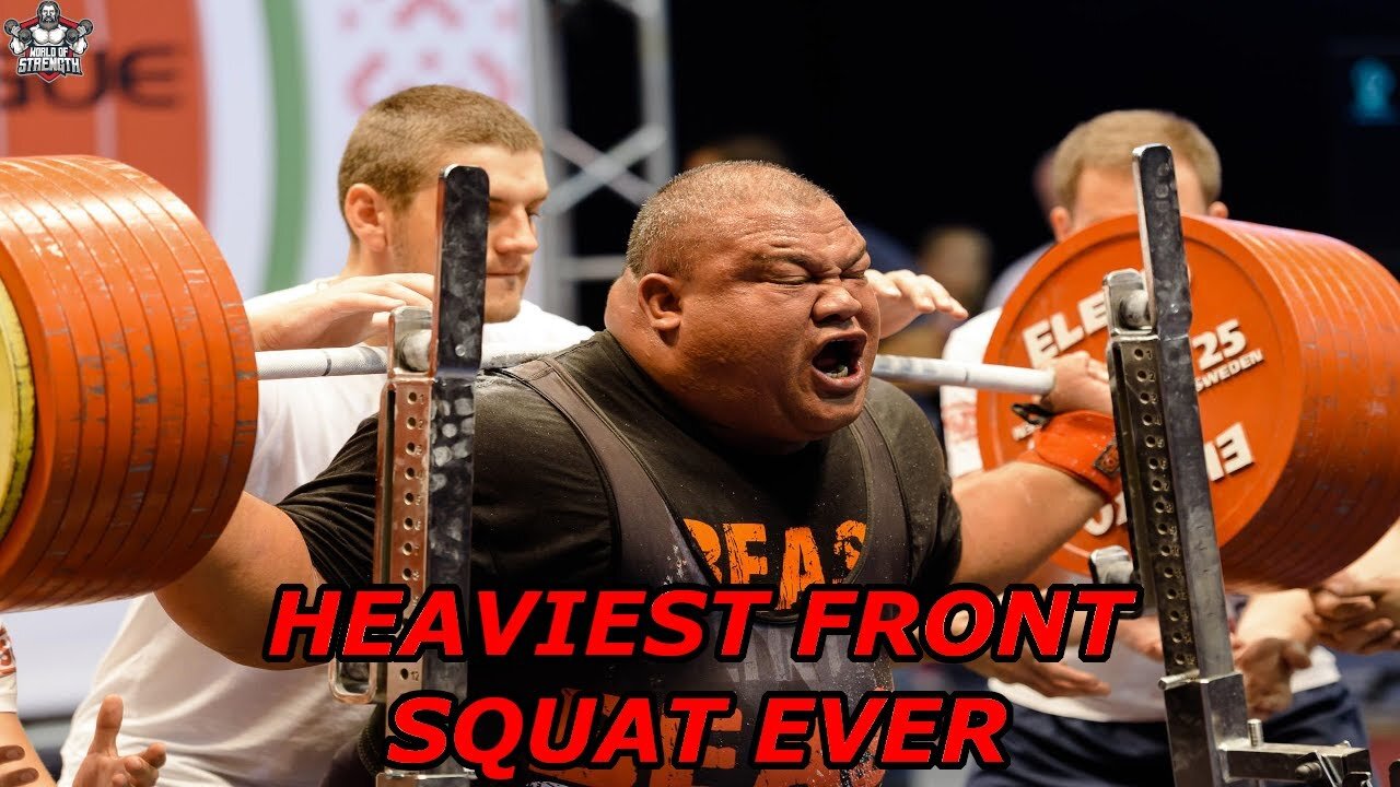 𝐒𝐐𝐔𝐀𝐓 𝐌𝐎𝐍𝐒𝐓𝐄𝐑𝐒 - Front Squat 405kg/893lbs