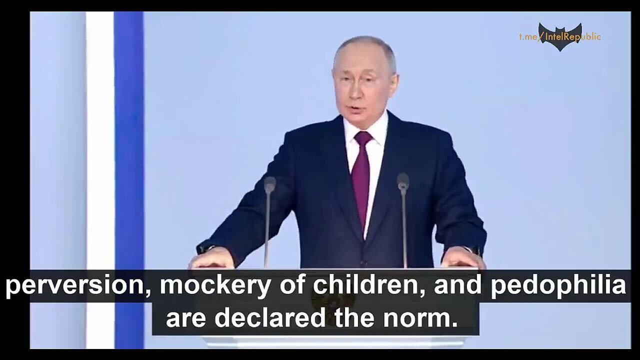 9/21/2023: Russian President Putin calls out the West’s Normalization of Pedophilia in Speech ‍👧‍👦