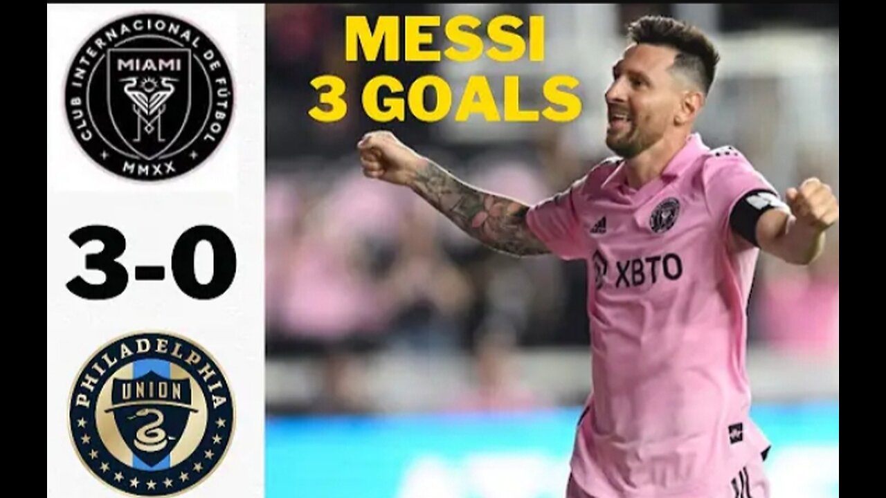 Messi Again! Inter Miami vs Philadelphia FC 3-0 Highlights & All Goals 2023