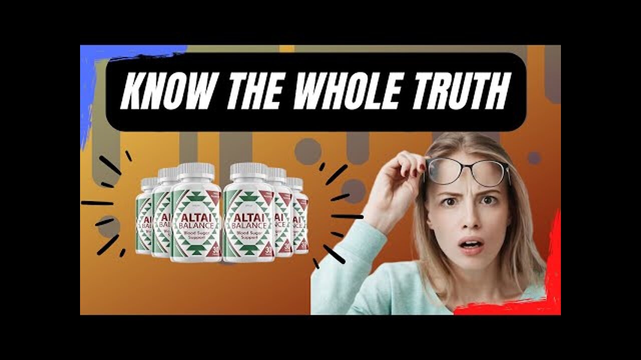 ALTAI BALANCE (⚠️ THE TRUTH!) Altai Balance Reviews - Altai Balance Blood Sugar - Altai Balance 2023