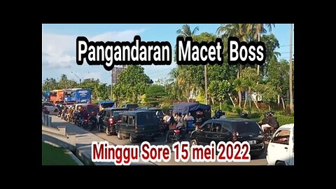 Jalan Pangandaran Macet, Di ToL Keluar || info Pangandaran