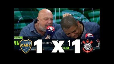 REAÇÕES VAMPETA - BOCA JUNIORS 1 X 1 CORINTHIANS - LIBERTADORES