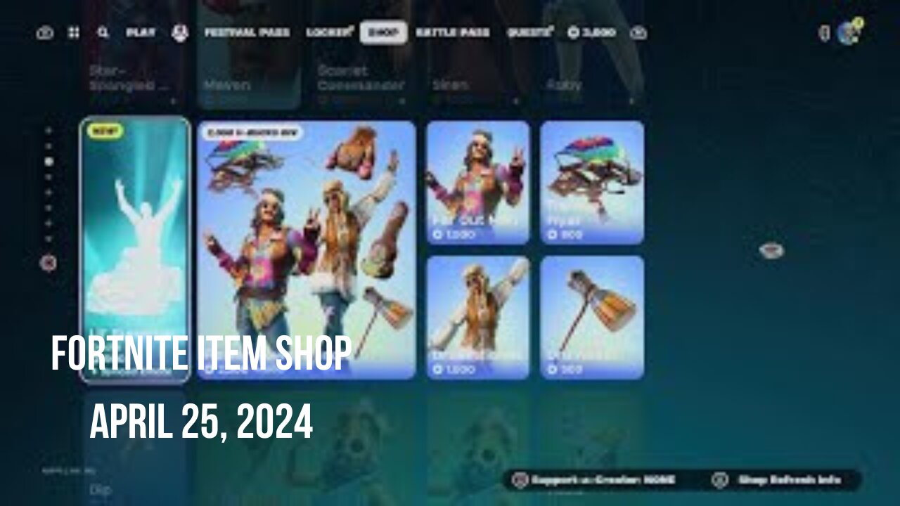 Fortnite Item Shop|April 25, 2024(*New* Lil' Supercar Emote)