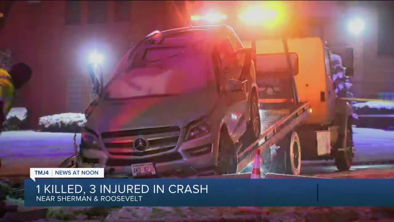 One killed in two-vehicle crash near Sherman and Roosevelt