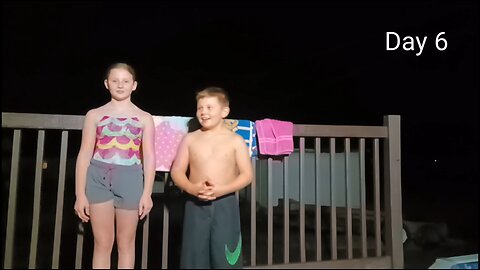 Day 6 30 Day cold bath challenge (night swim with a special guest)