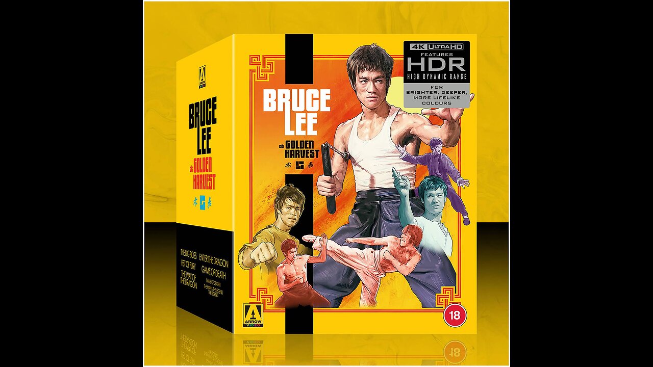 Cross kick Studio Films Bruce Lee Box Set by Arrow Films 4k