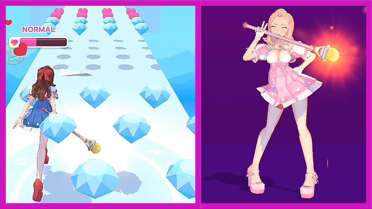 Magical Girl Run 16 💓New Game 🔮 #mobilegames All Levels 3D Game Gameplay (iOS & Android)