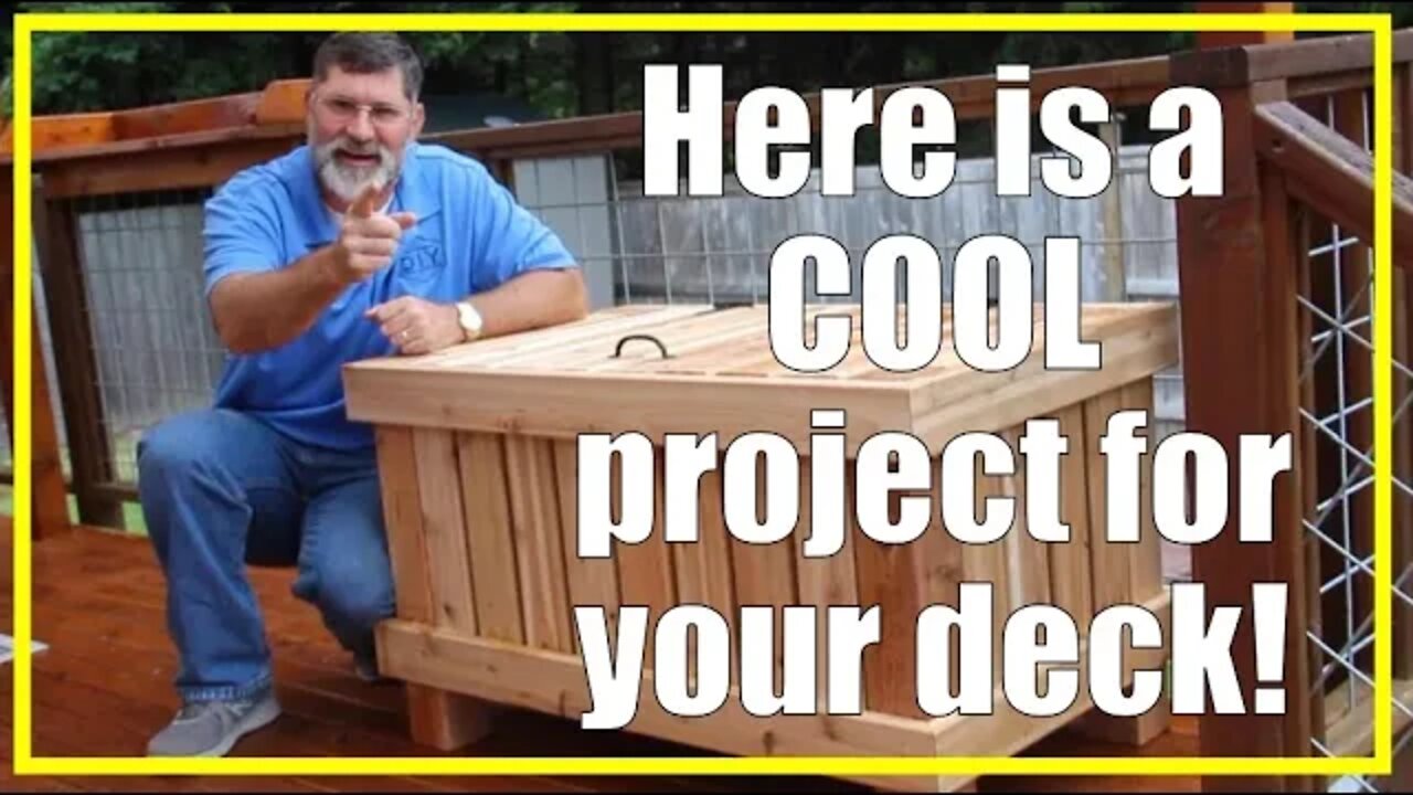 Deck Furniture - Cedar Deck Cooler | I Built This Out of SCRAP! | 2020/25