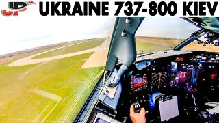 Boeing 737-800 Approach & Landing at Kiev🇺🇦 + Pilotsview