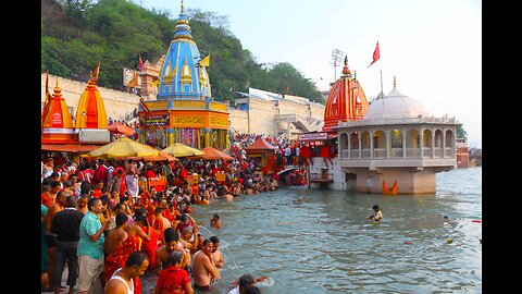 Hari ki Pauri Ganga on Buddha Purnima in India Haridwar