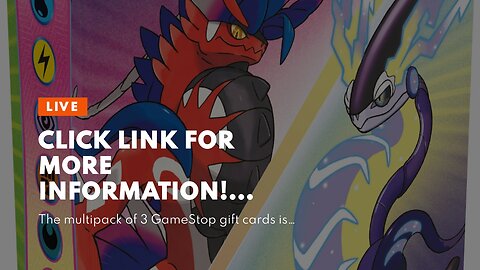 Click link for more information! GameStop Gift Cards, Multipack of 3