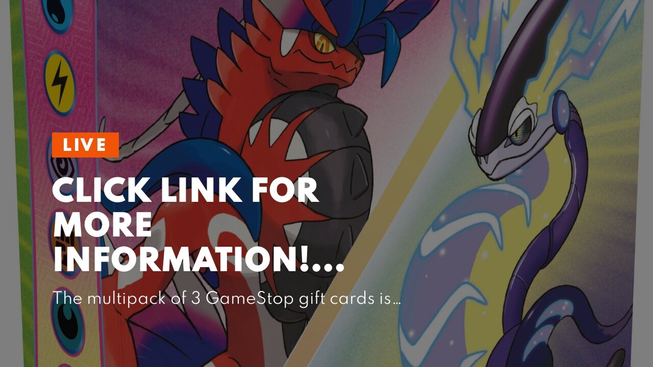 Click link for more information! GameStop Gift Cards, Multipack of 3