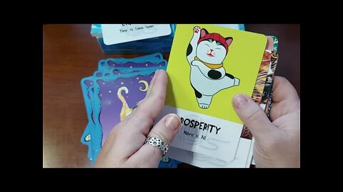 Unboxing Cosmic Cats Wisdom Cards by Randy Crutcher and Barb Horn