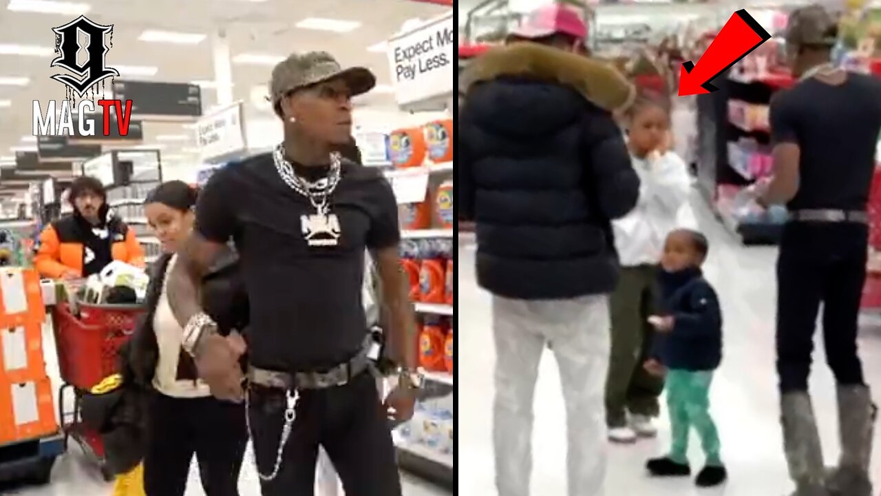 NBA Youngboy Spotted In Target With His Wife & "BM" Yaya Mayweather! 🛒