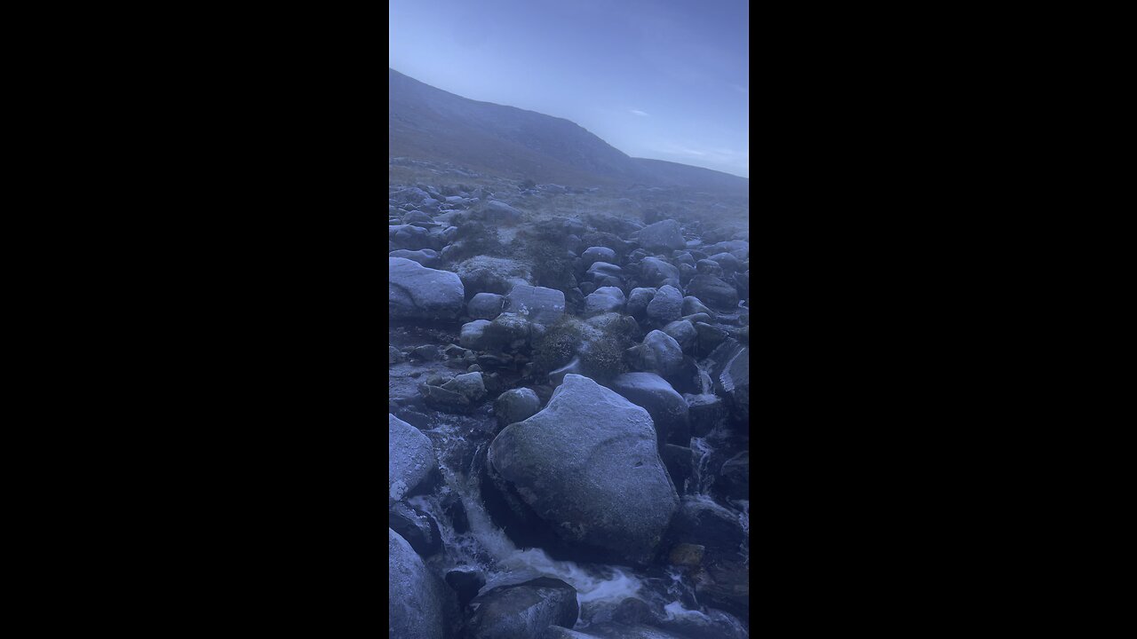 Mountain waterfall