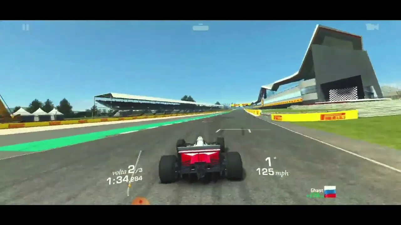 GUIGAMES - Real Racing 3D - Turnê F1 McLaren MP4-4 1988 - Silverstone - Corrida - 1º Lugar