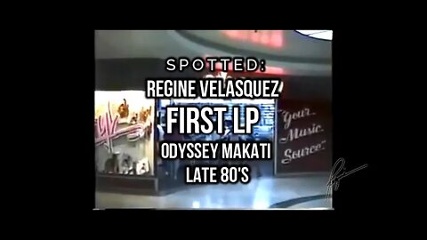 Spotted: Regine Velasquez First LP at Odyssey Makati in the Late 80's