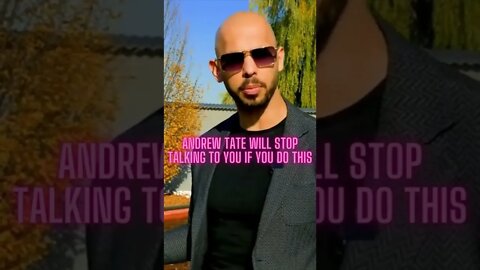 Andrew Tate will stop talking to you if you do this #Shorts