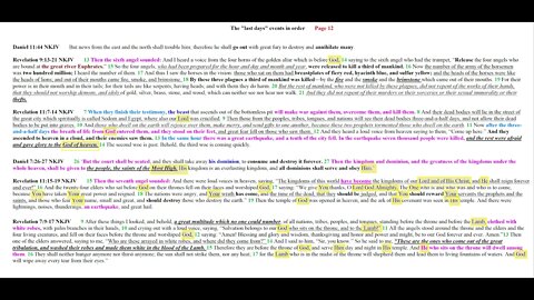 The last days events in order Page 12